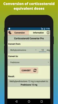 Corticosteroid Conversion Corticoid & Steroids android App screenshot 3